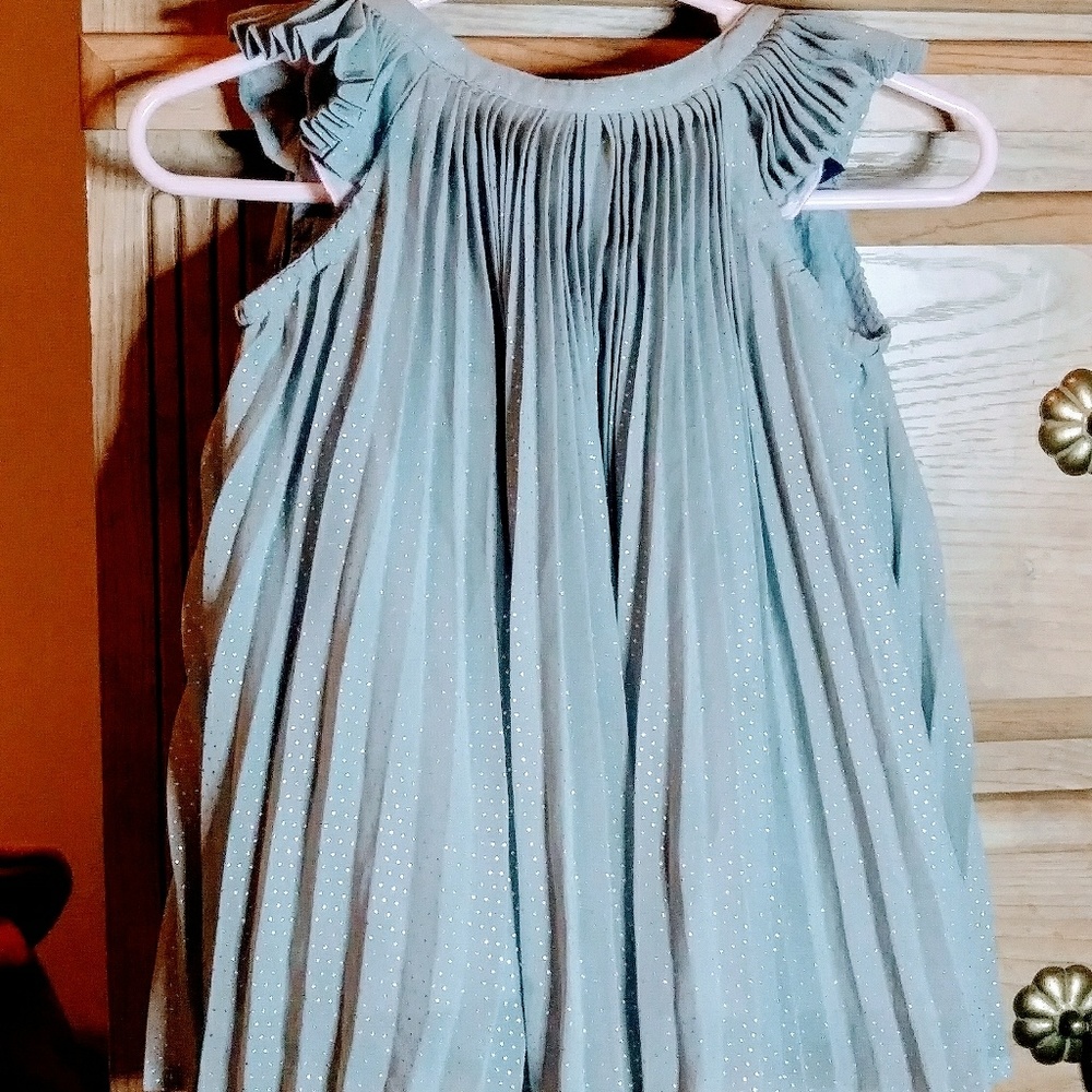 Designer Baby Girl Dress 3/6 months Gray/Silver